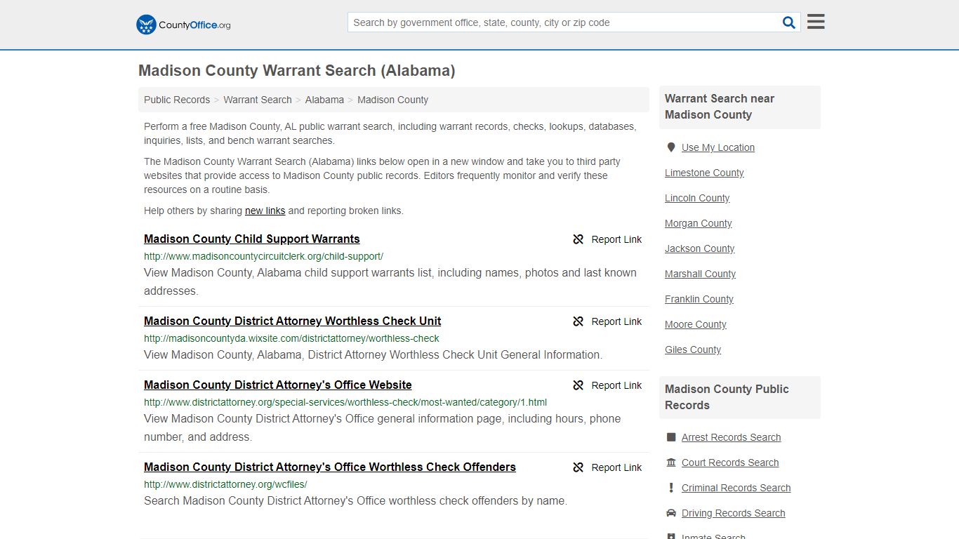 Warrant Search - Madison County, AL (Warrant Checks & Lookups)